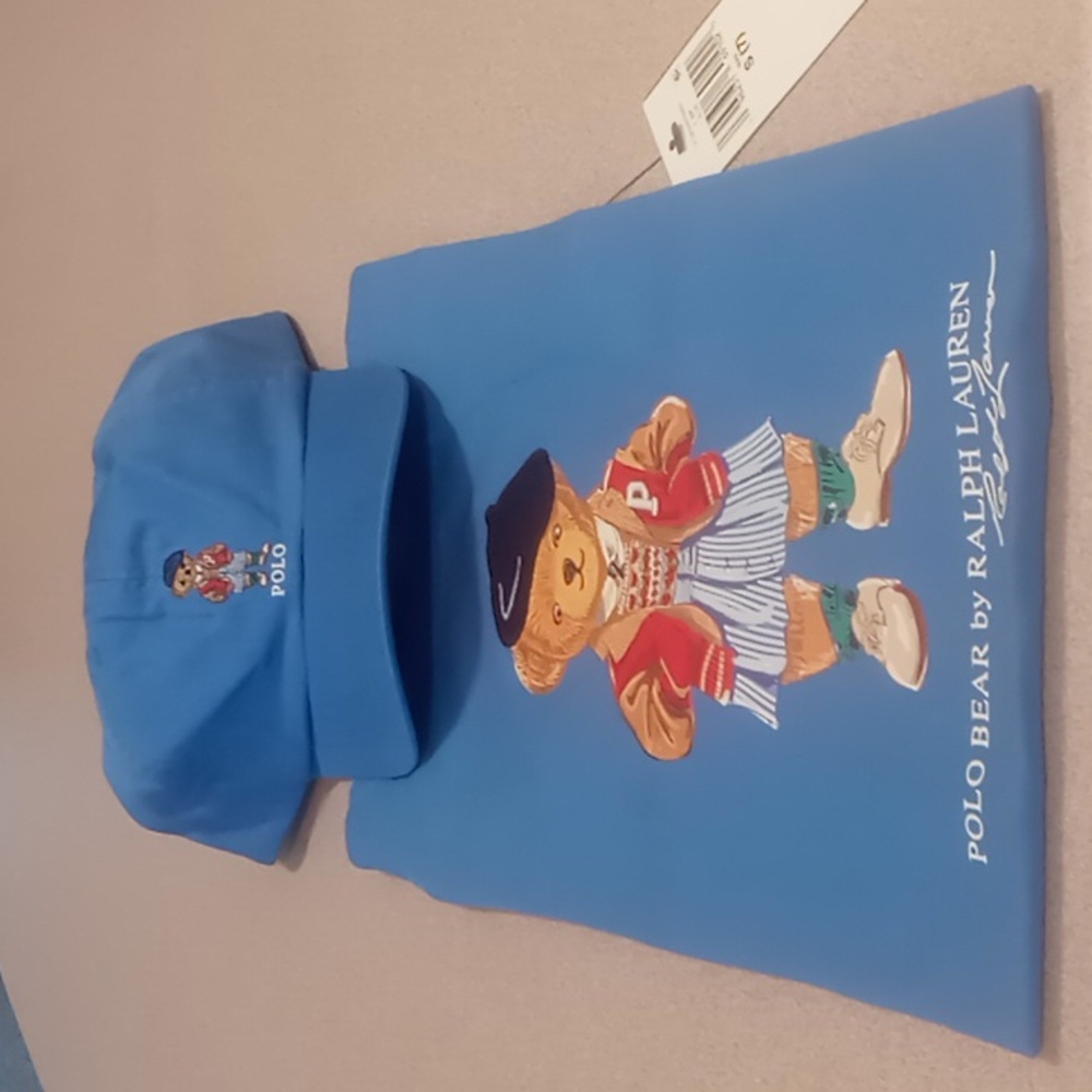 Polo Ralph Lauren Polo Bear Cotton Jersey Tee & Matching Twill Cap NWT